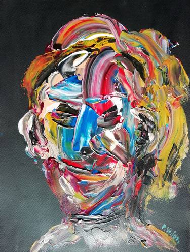 Original Abstract Portrait Paintings by Pepe Villan