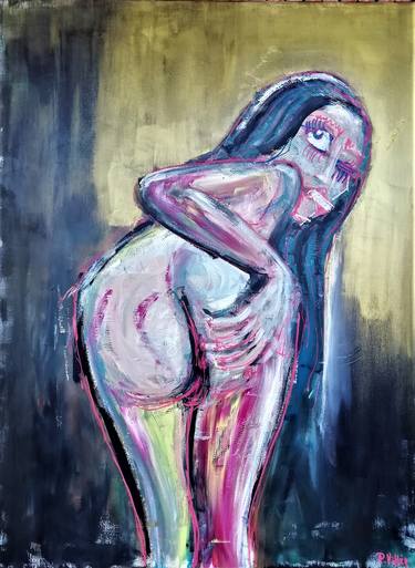 Original Abstract Nude Paintings by Pepe Villan