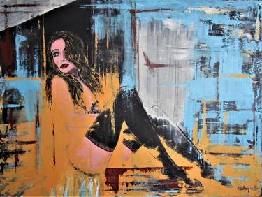 Original Abstract Erotic Paintings by Pepe Villan