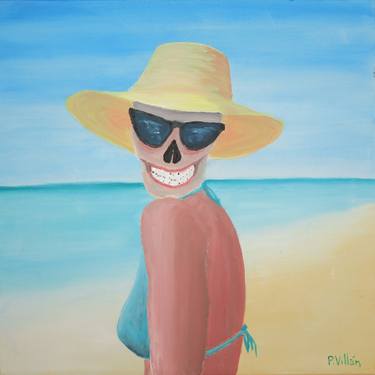 Print of Figurative Beach Paintings by Pepe Villan