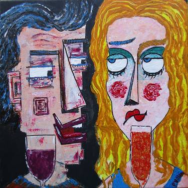 Print of Abstract People Paintings by Pepe Villan