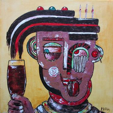 Print of Abstract Expressionism Food & Drink Paintings by Pepe Villan