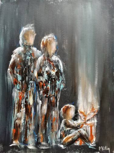Print of Abstract Family Paintings by Pepe Villan