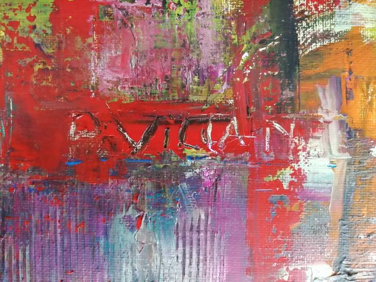 Original Abstract Expressionism Abstract Painting by Pepe Villan