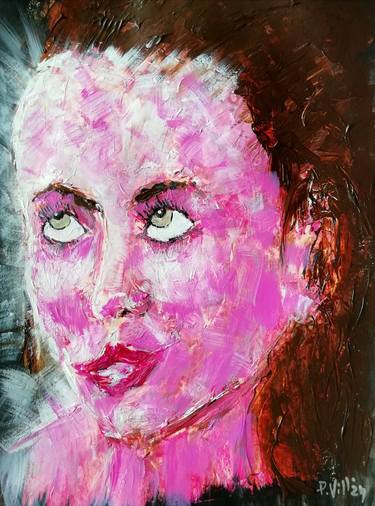 Original Abstract Portrait Paintings by Pepe Villan