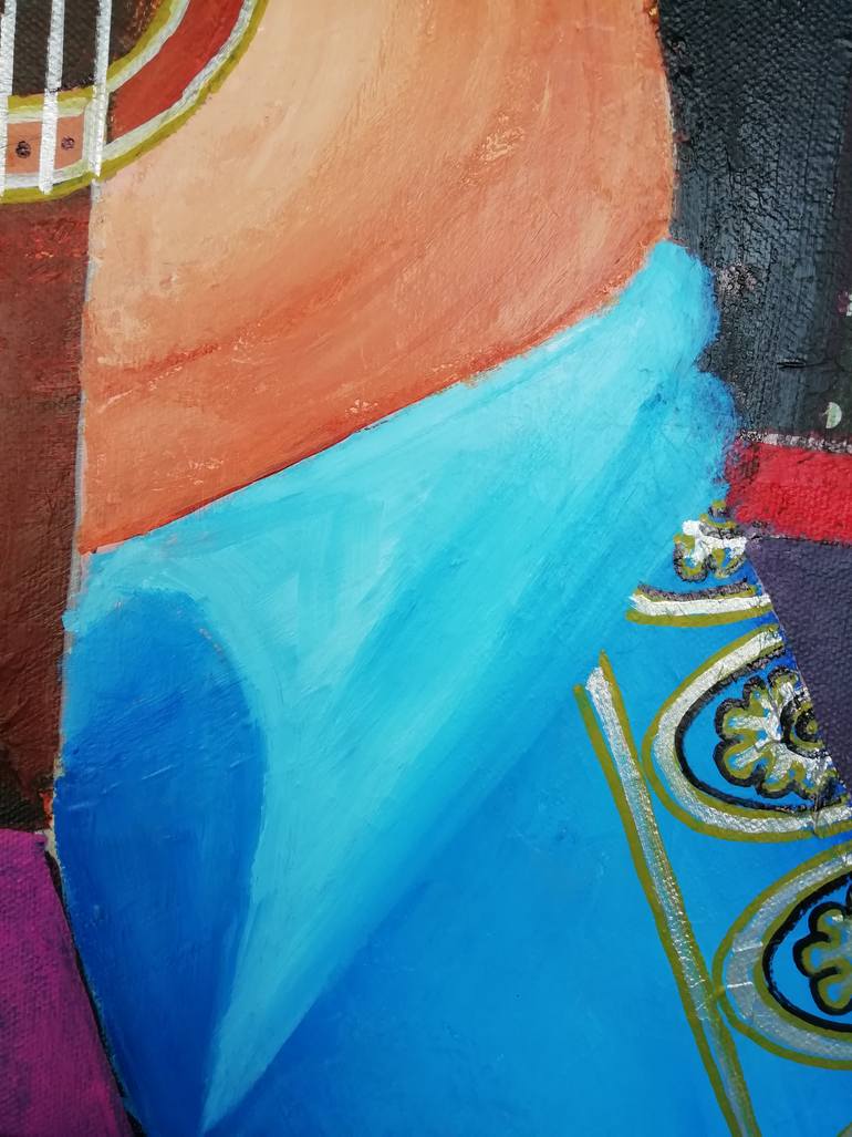Original Abstract Women Painting by Pepe Villan