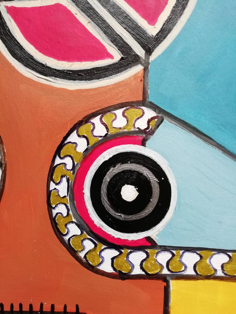 Original Abstract Animal Painting by Pepe Villan