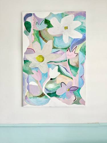 Original Abstract Expressionism Botanic Paintings by Rebecca Newport