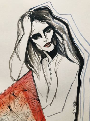 Print of Figurative Women Paintings by Katia Meller