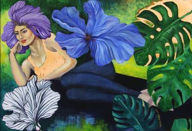 Print of Figurative Floral Paintings by Katia Meller