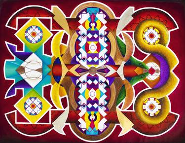 Original Geometric Paintings by Favio Caraguay