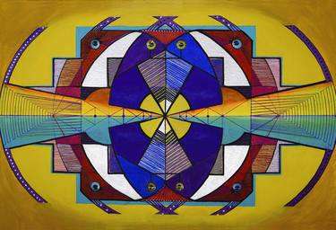 Original Geometric Paintings by Favio Caraguay