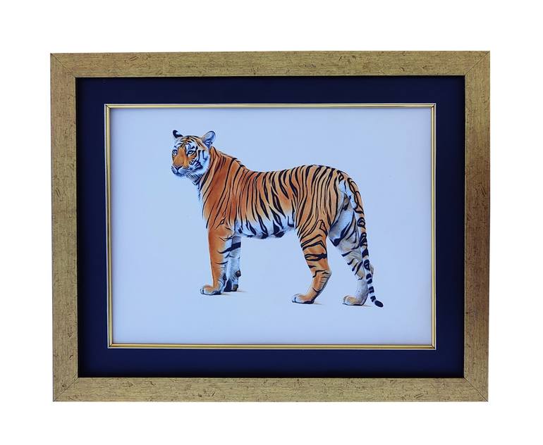 Original Figurative Animal Painting by Virendra Swami