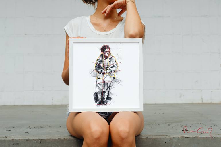 Original Figurative People Drawing by Namman Shroff