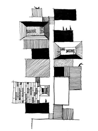 Original Conceptual Architecture Drawings by Naman Shroff