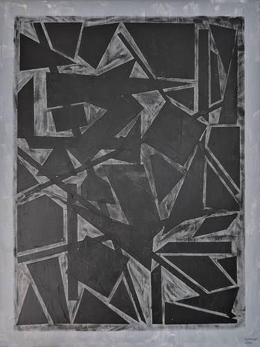 Original Abstract Geometric Printmaking by Anders Hingel