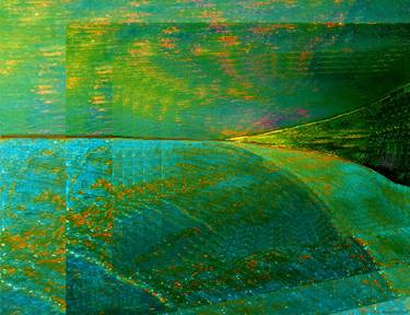 Original Abstract Seascape Printmaking by Anders Hingel