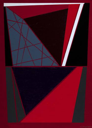 Print of Abstract Geometric Printmaking by Anders Hingel
