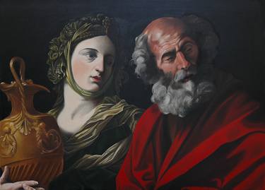 Free interpretation of Guido Reni's "Lot and his daughters" thumb