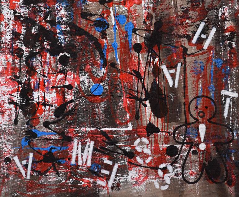 Original Abstract Painting by Malgorzata Wartolowicz