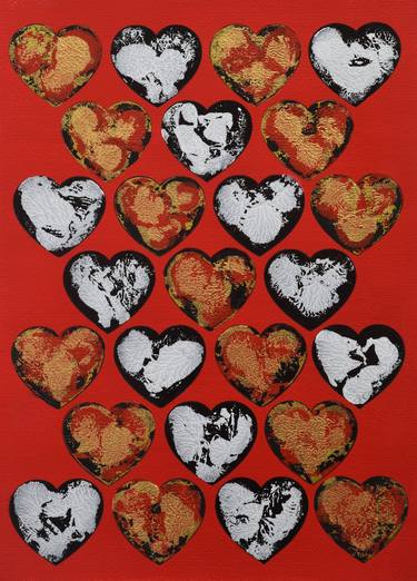 Print of Abstract Love Paintings by Malgorzata Wartolowicz