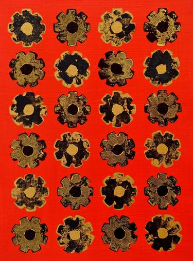 Print of Abstract Floral Paintings by Malgorzata Wartolowicz