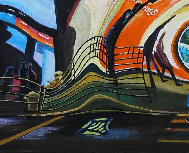 Original Contemporary Cities Painting by Kwong Wah Chan