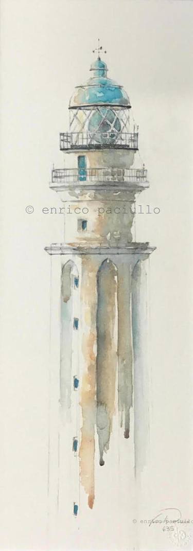 Original Figurative Architecture Paintings by Enrico Paciullo