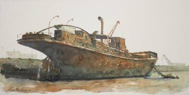 Original Ship Paintings by Enrico Paciullo