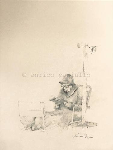 Original Figurative People Drawings by Enrico Paciullo