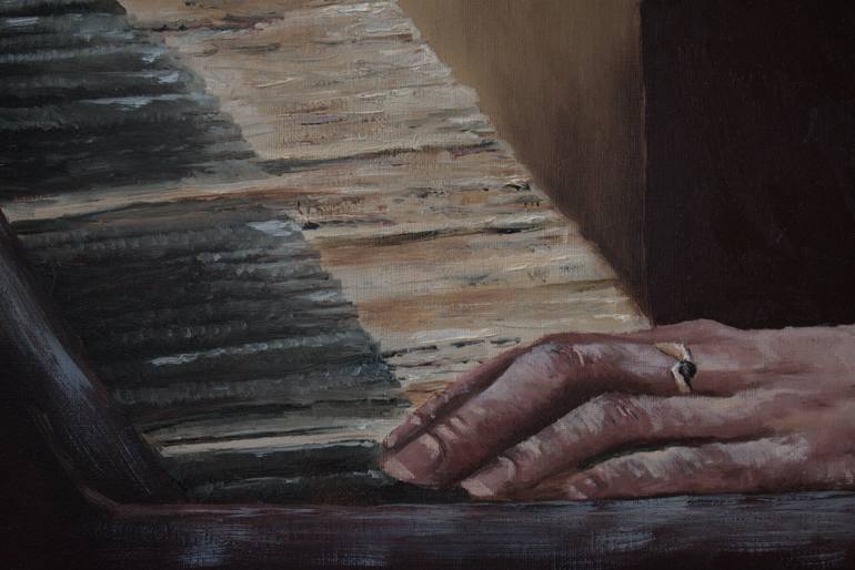 Original Figurative Women Painting by Luke Hayes