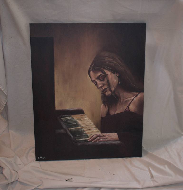 Original Figurative Women Painting by Luke Hayes