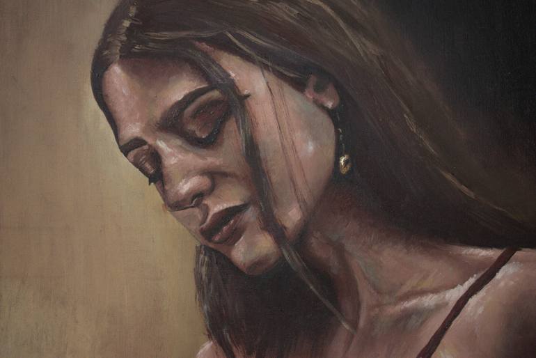Original Figurative Women Painting by Luke Hayes