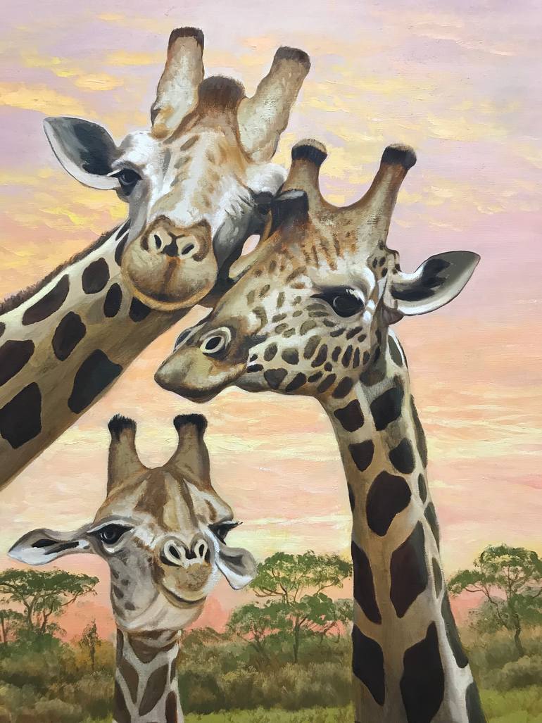 Original Realism Animal Painting by Evgeniya Roslik
