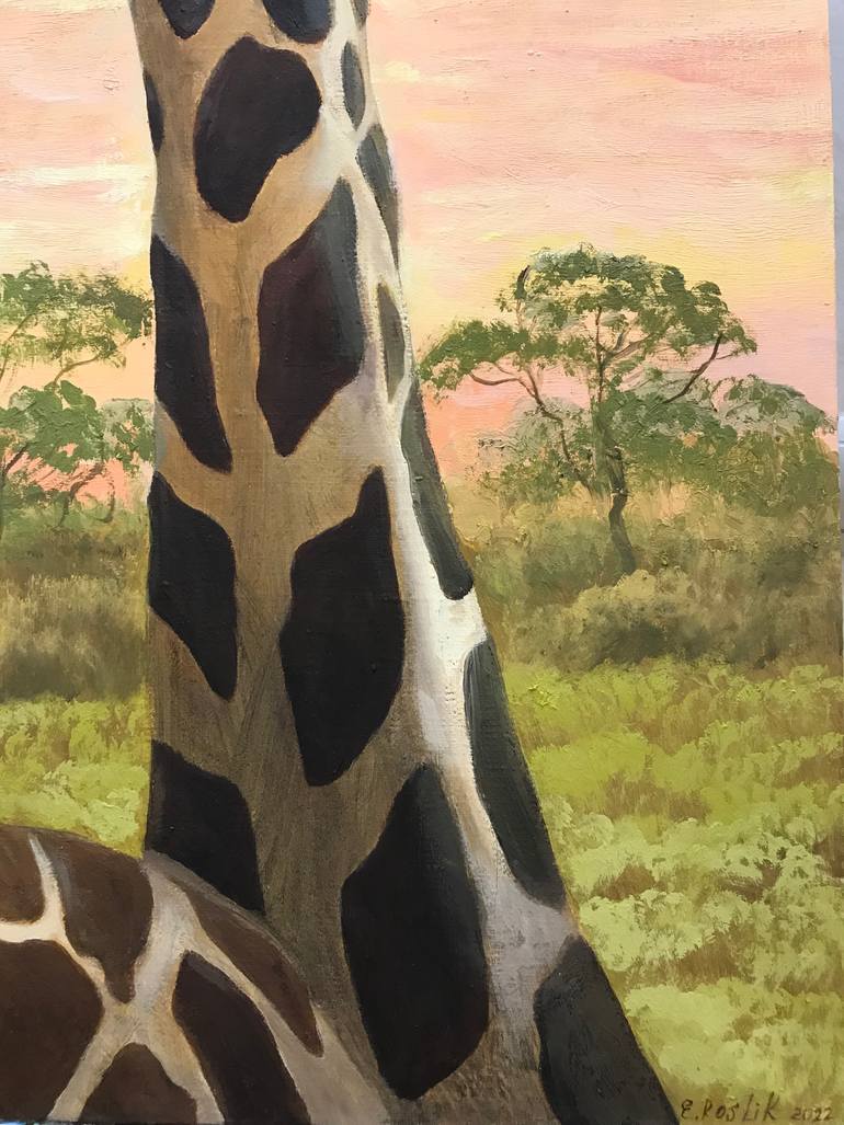 Original Realism Animal Painting by Evgeniya Roslik