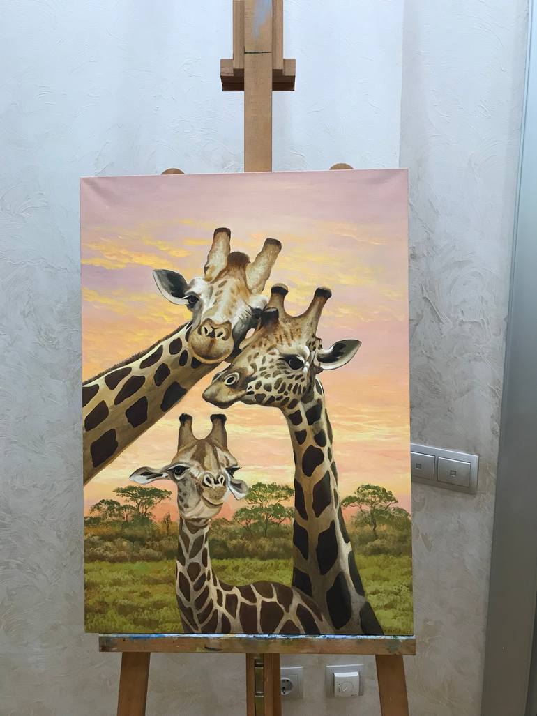 Original Realism Animal Painting by Evgeniya Roslik