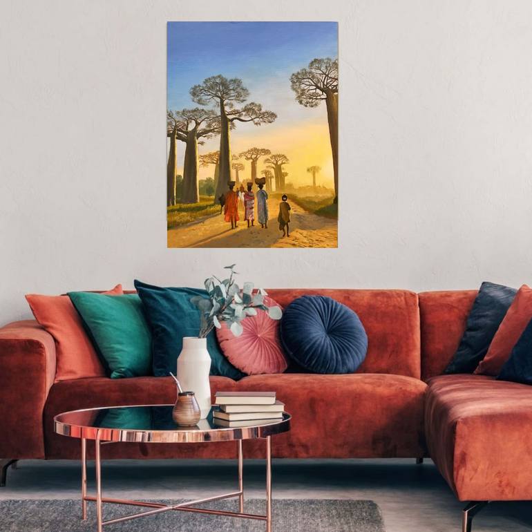 Original Realism Landscape Painting by Evgeniya Roslik