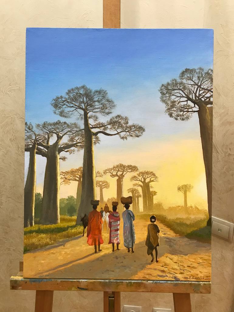 Original Realism Landscape Painting by Evgeniya Roslik
