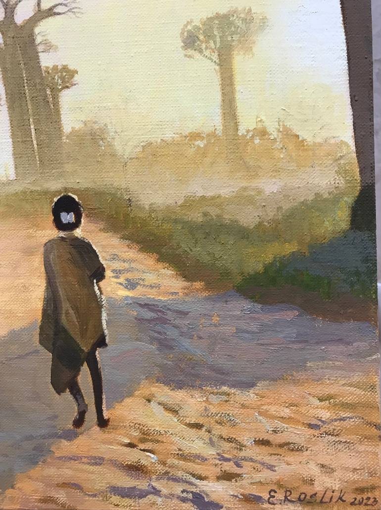 Original Realism Landscape Painting by Evgeniya Roslik
