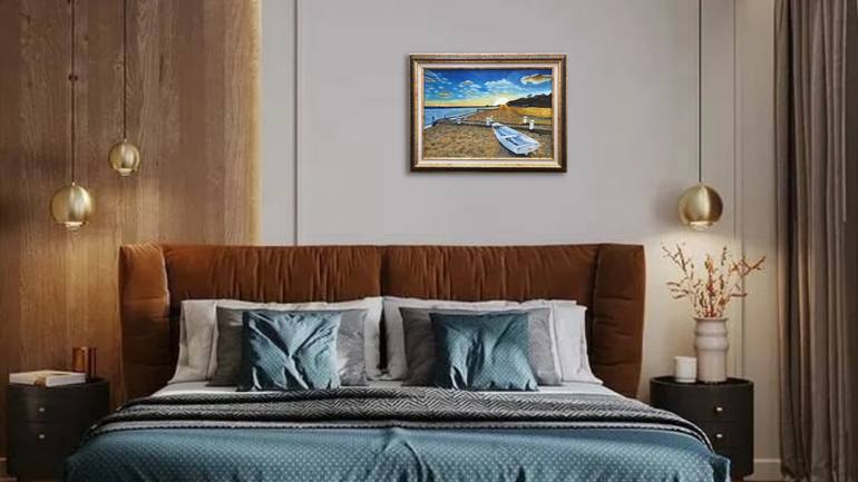 Original Abstract Nature Painting by Evgeniya Roslik