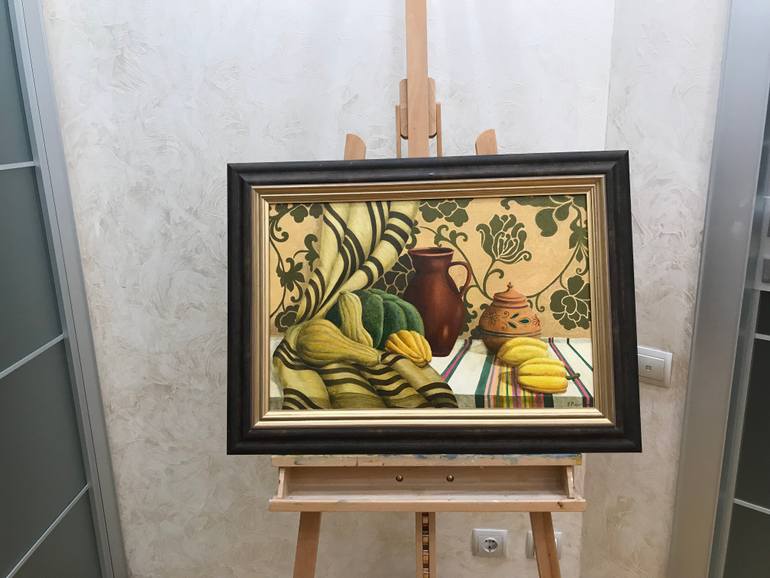 Original Folk Still Life Painting by Evgeniya Roslik