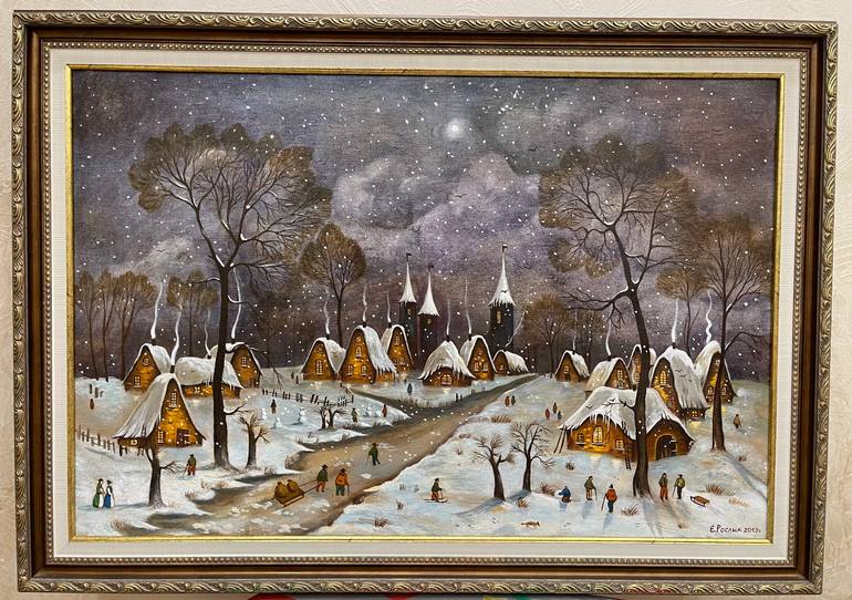 Original Photorealism Nature Painting by Evgeniya Roslik