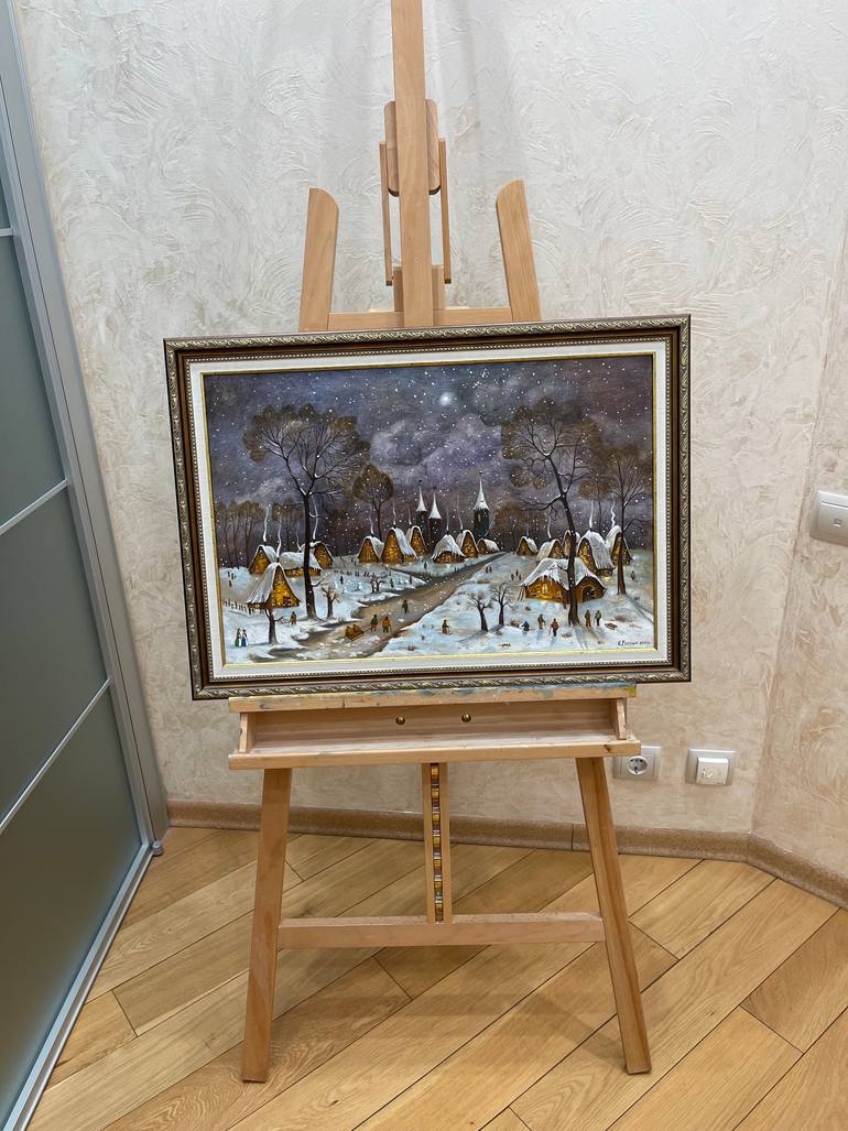 Original Photorealism Nature Painting by Evgeniya Roslik