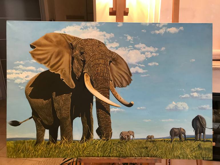 Original Other Animal Painting by Evgeniya Roslik