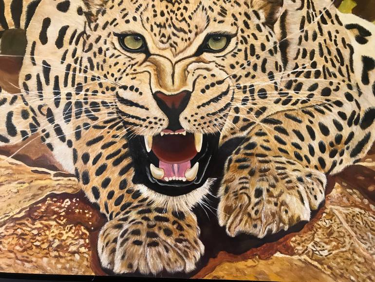 Original Impressionism Animal Painting by Evgeniya Roslik