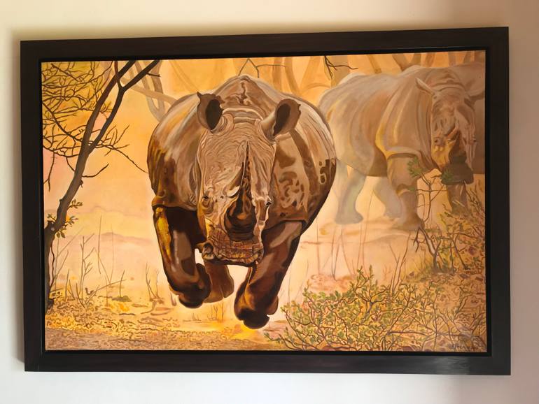Original Photorealism Animal Painting by Evgeniya Roslik