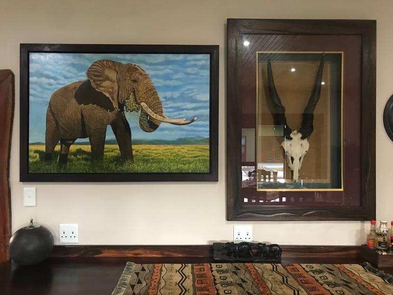 Original Photorealism Animal Painting by Evgeniya Roslik