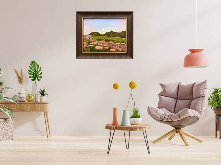 Original Impressionism Floral Painting by Evgeniya Roslik