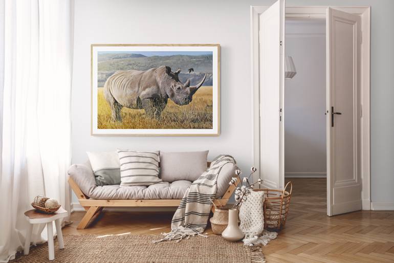 Original Photorealism Animal Painting by Evgeniya Roslik