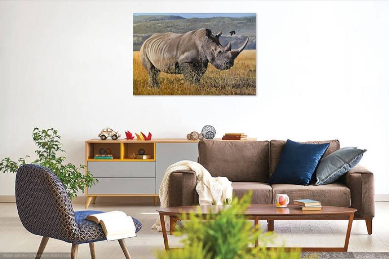 Original Photorealism Animal Painting by Evgeniya Roslik